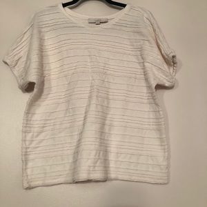 NWOT LOFT Stripped Knitted Blouse